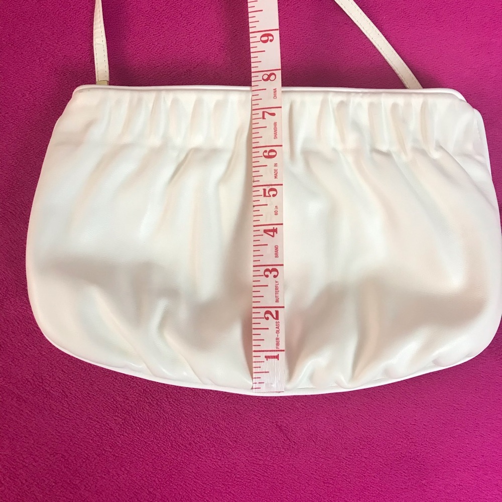 VTG Anne Klein for Calderon White Leather Purse - Picture 16 of 16